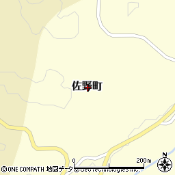 島根県浜田市佐野町周辺の地図