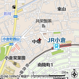 京都府宇治市小倉町中畑5-37周辺の地図