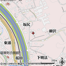 愛知県岡崎市本宿町柳沢28周辺の地図