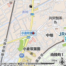 京都府宇治市小倉町西山66周辺の地図