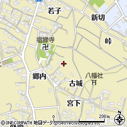 愛知県西尾市西浅井町古城9-1周辺の地図
