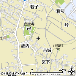 愛知県西尾市西浅井町古城8-1周辺の地図