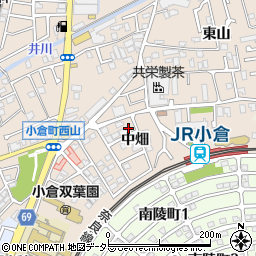 京都府宇治市小倉町中畑5-57周辺の地図