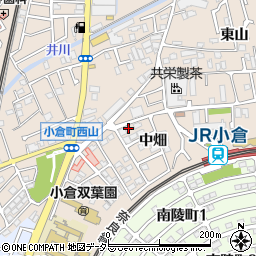 京都府宇治市小倉町中畑5-59周辺の地図