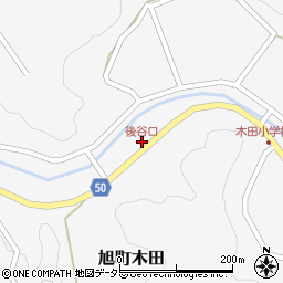 後谷口周辺の地図