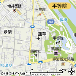 京都府宇治市宇治蓮華64-1周辺の地図