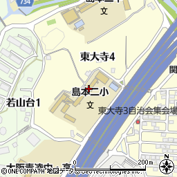 島本町立　第二学童保育室周辺の地図