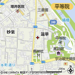 京都府宇治市宇治蓮華64-2周辺の地図