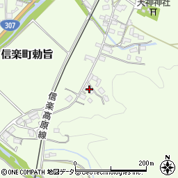 滋賀県甲賀市信楽町勅旨608周辺の地図