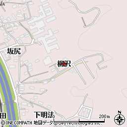 愛知県岡崎市本宿町柳沢周辺の地図
