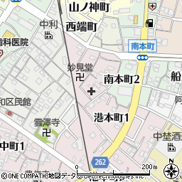 愛知県半田市妙見町82周辺の地図