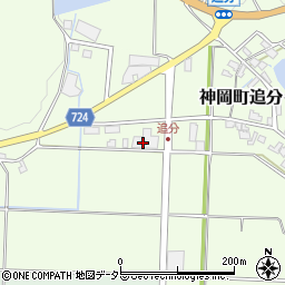 兵庫西農協神岡ライスセンター周辺の地図