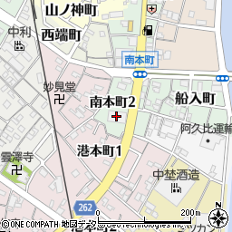 半田愛昇殿周辺の地図