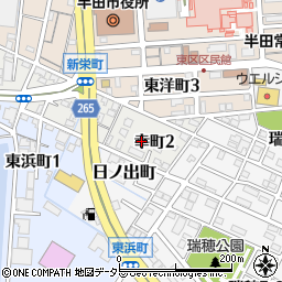 愛知県半田市幸町2丁目周辺の地図
