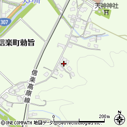 滋賀県甲賀市信楽町勅旨613周辺の地図