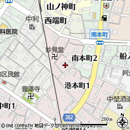 愛知県半田市妙見町80周辺の地図