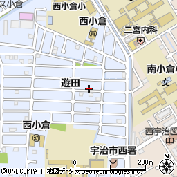 京都府宇治市伊勢田町遊田周辺の地図