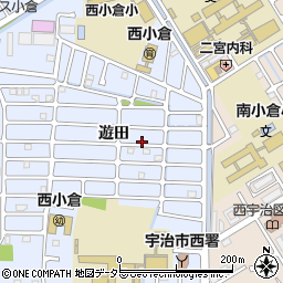 京都府宇治市伊勢田町（遊田）周辺の地図