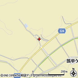 愛知県岡崎市桑谷町（谷下）周辺の地図