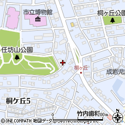 愛知県半田市桐ケ丘周辺の地図