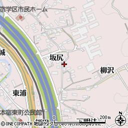 愛知県岡崎市本宿町柳沢29周辺の地図