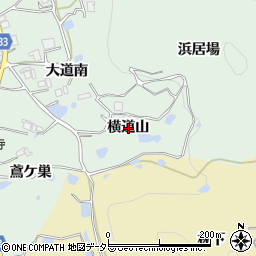 兵庫県宝塚市境野横道山周辺の地図