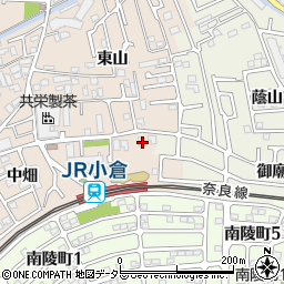 京都府宇治市小倉町中畑52周辺の地図