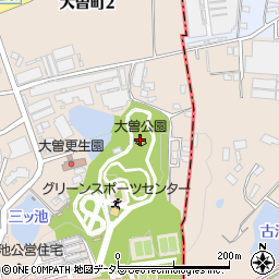 大曽公園周辺の地図