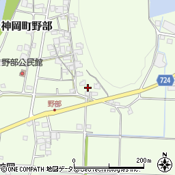 兵庫県たつの市神岡町野部208周辺の地図