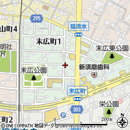 愛知県碧南市末広町周辺の地図