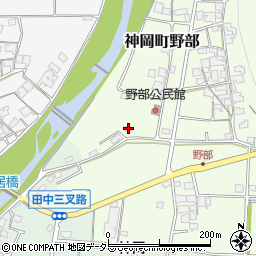 兵庫県たつの市神岡町野部628周辺の地図