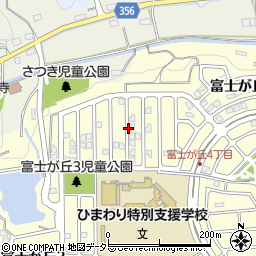 兵庫県三田市富士が丘4丁目周辺の地図