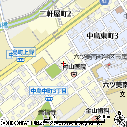 愛知県岡崎市中島中町4丁目2周辺の地図