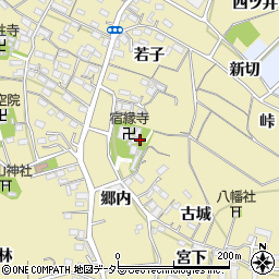愛知県西尾市西浅井町古城5-1周辺の地図