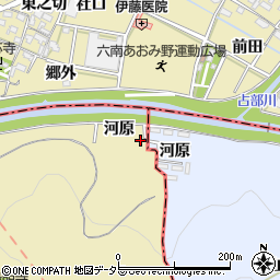 愛知県西尾市上羽角町河原7周辺の地図