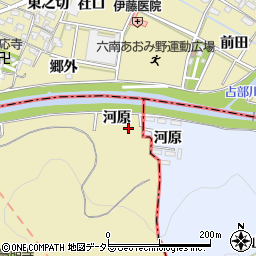 愛知県西尾市上羽角町河原9周辺の地図