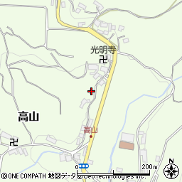 大阪府豊能郡豊能町高山437周辺の地図