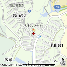大阪府島本町（三島郡）若山台周辺の地図