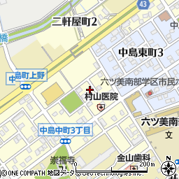 愛知県岡崎市中島中町4丁目周辺の地図