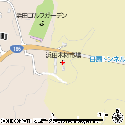 浜田木材市場周辺の地図