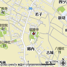 宿縁寺周辺の地図