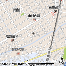 京都府宇治市小倉町山際周辺の地図