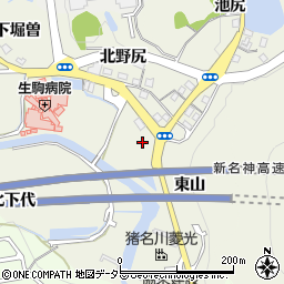 兵庫県川辺郡猪名川町広根野尻周辺の地図