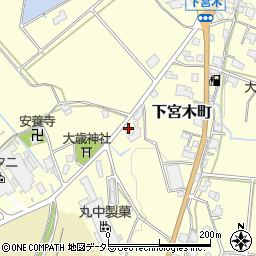 兵庫県加西市下宮木町578周辺の地図