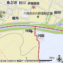 愛知県西尾市上羽角町河原10-1周辺の地図