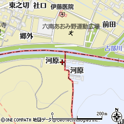 愛知県西尾市上羽角町河原5周辺の地図