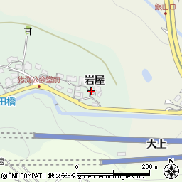 兵庫県猪名川町（川辺郡）猪渕（岩屋）周辺の地図