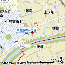 第二 三島寿司 中島支店周辺の地図