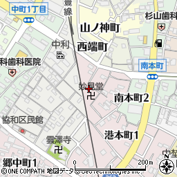 愛知県半田市妙見町70周辺の地図