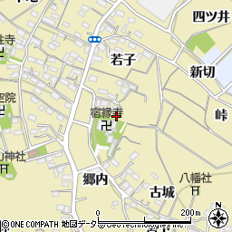 愛知県西尾市西浅井町古城5-4周辺の地図